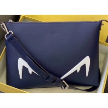 Fendi Bag Bugs Slim Messenger Bag Blue/White Diabolic Eyes 2019