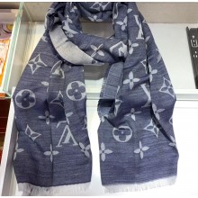 Louis Vuitton Daily Monogram 80x200cm Scarf Gray 2019