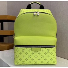 Louis Vuitton Monogram Canvas and Taiga Leather Discovery Backpack PM Bag M30228 Yellow 2019