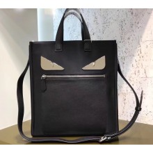 Fendi Bag Bugs Shopping Tote Bag Black/Metal Eyes 2019