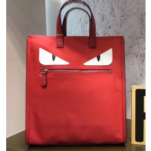 Fendi Bag Bugs Shopping Tote Bag Red/White Eyes 2019