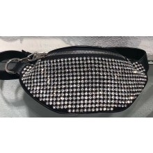 Alexander Wang Attica Fanny Pack Mini Bag with Crystal Rhinestone Chain Mesh 2019