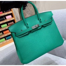 Hermes Birkin 25cm Bag in Original Epsom Leather Green