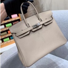 Hermes Birkin 25cm Bag in Original Togo Leather Pale Gray