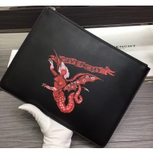 Givenchy Calfskin Large Pouch Clutch Bag 33