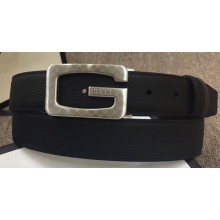 Gucci Width 3.5cm Leather Belt Black with G Buckle