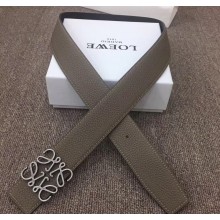 Loewe Width 3.8cm Leather Belt Camel With Anagram Buckle