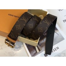 Louis Vuitton Width 3.5cm Monogram Canvas Signature Belt 2019