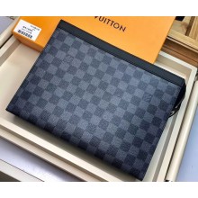 Louis Vuitton Pochette Voyage MM Bag Damier Graphite Canvas N41696