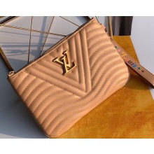 Louis Vuitton New Wave Zip Pochette Bag M68478 Apricot 2019