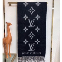 Louis Vuitton Reykjavik Scarf 185x45cm M71040 Black