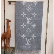 Louis Vuitton Reykjavik Scarf 185x45cm Gray