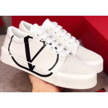 Valentino VLOGO Canvas Tricks Low-top Sneakers White 2019