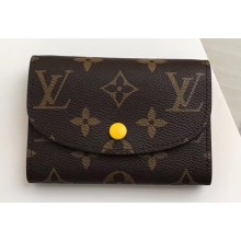Louis Vuitton Rosalie Coin Purse Monogram Canvas Yellow