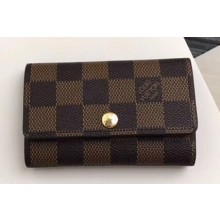 Louis Vuitton 6 Key Holder Damier Ebene Canvas N62630 Brown