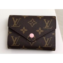 Louis Vuitton Victorine Wallet Monogram Canvas M62360 Rose Ballerine