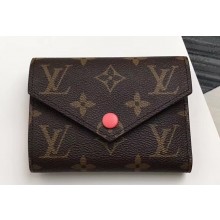 Louis Vuitton Victorine Wallet Monogram Canvas Peach