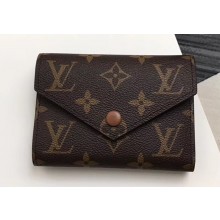 Louis Vuitton Victorine Wallet Monogram Canvas Coffee