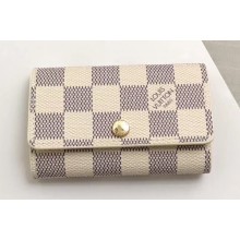 Louis Vuitton 6 Key Holder Damier Azur Canvas N61745