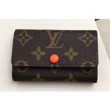Louis Vuitton 6 Key Holder Monogram Canvas Orange