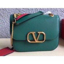 Valentino VLOCK Shoulder Small Bag 0006 Green 2019
