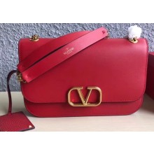 Valentino VLOCK Shoulder Large Bag 0006 Red 2019