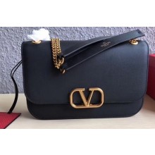 Valentino VLOCK Shoulder Large Bag 0006 Black 2019