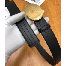 Prada Width 3.5cm Leather Belt P01