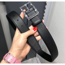 Prada Width 3.4cm Leather Belt