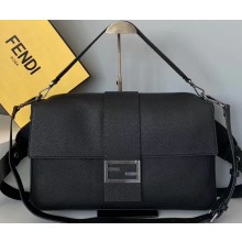 Fendi Romano Leather Extra Large Baguette Belt Bag Black 2019