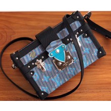 Louis Vuitton Petite Malle Bag Monogram LV Pop Blue M55512 2019
