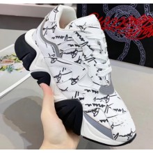 Versace Squalo Women/Men Sneakers White/Graffiti 2019