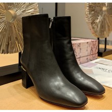Jimmy Choo Heel 6.5cm calfskin Ankle Boots Black 1105-2024