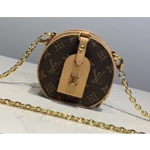 Louis Vuitton Petite Boite Chapeau Necklace M68570 Monogram Canvas 2019