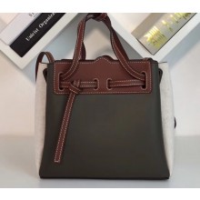 Loewe Boxcalf Lazo Mini Bag Khaki Green/Natural 2019