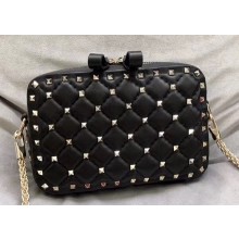 Valentino Rockstud Spike Camera Case Bag 0060 Black