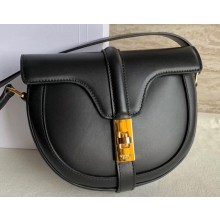 Celine Small Besace 16 Bag in Satinated Calfskin Black 2019