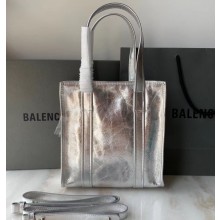 Balenciaga Bazar Shopper XS Shopping Tote Bag SilverBalenciaga Bazar Shopper XS Shopping Tote Bag Silver