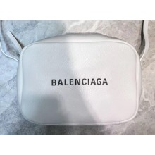 Balenciaga Calfskin Everyday Camera S Bag White