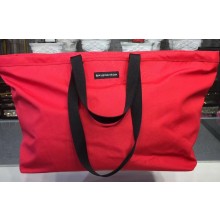 Balenciaga Canvas Shopping Tote Travel Bag Red