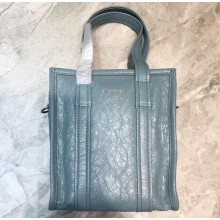 Balenciaga Bazar Shopper XXS Shopping Tote Bag Dusty Blue