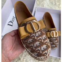 Dior Oblique CD Bow Espadrilles Brown 2019