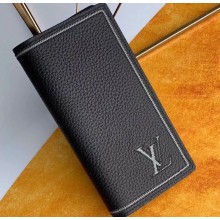 Louis Vuitton Taurillon leather Brazza Wallet M66540 Black