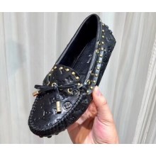 Louis Vuitton Studs Gloria Flat Loafers Black