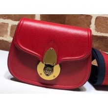 Gucci Leather Saddle Shoulder Bag 495663 Red