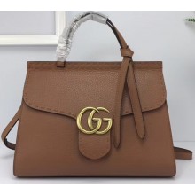 Gucci GG Marmont Small Top Handle Bag 421890 Brown