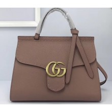 Gucci GG Marmont Small Top Handle Bag 421890 Nude