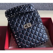 Valentino Rockstud Spike Vertical Phone Bag 0124 Black 2019