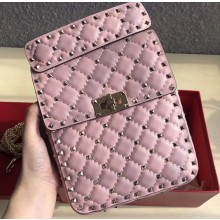 Valentino Rockstud Spike Vertical Phone Bag 0124 Pink 2019