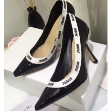 Dior Heel 9.5cm J'Adior Pumps in Patent Leather Black 2020